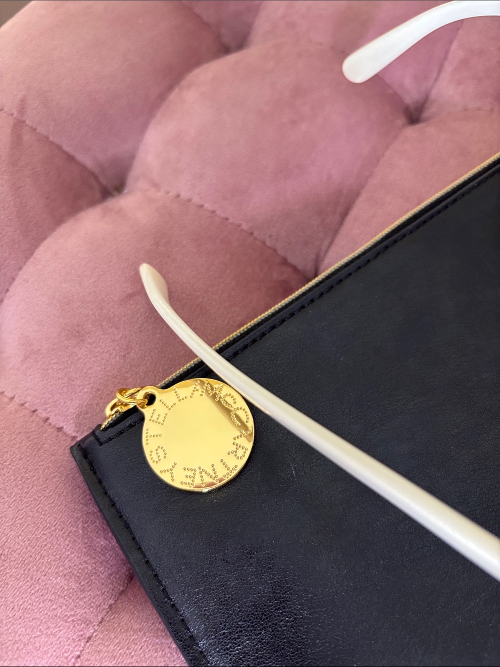 Authentic Stella McCartney Sunglasses with Navy Lenses and Gold Accents - Picture 5 of 8